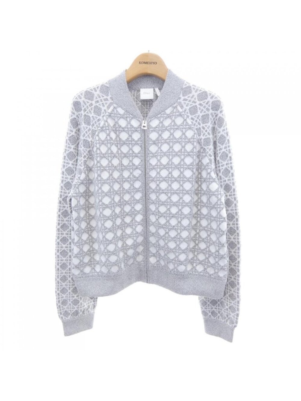 Dior Macro Cannage Bomber Jacket Boucle Knit